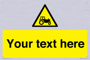 Custom warning farm machinery